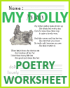 My Dolly Poem Worksheet My Dolly Poem Worksheet