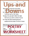 Ups and Downs Poem Worksheet Ups and Downs Poem Worksheet