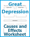 Great Depression Causes and Effects Worksheet Great Depression Causes and Effects Worksheet