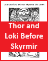 Thor and Loki Before Skyrmir the Giant Coloring Page Thor and Loki Before Skyrmir the Giant Coloring Page