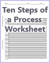 Ten Steps of a Process Blank Worksheet Ten Steps of a Process Blank Worksheet