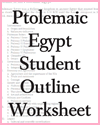 Ptolemaic Egypt Printable Student Outline Ptolemaic Egypt Printable Student Outline