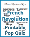 French Revolution Pop Quiz with 13 Multiple-Choice Questions French Revolution Pop Quiz with 13 Multiple-Choice Questions