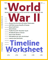 World War II Timeline Worksheet World War II Timeline Worksheet