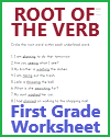 Let's Get to the Root of the Verb Worksheet #3 Let's Get to the Root of the Verb Worksheet #3