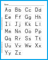 Printable Print Manuscript Alphabet (ABCs) Printable Print Manuscript Alphabet (ABCs)