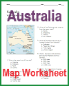Australia Map Worksheet Australia Map Worksheet