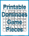 Printable Dominoes Game Pieces