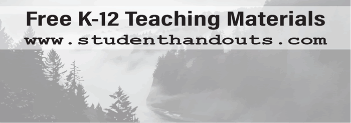 State of Oregon Geography Education Free Printables