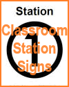 Learning Stations Printable Area Identification Sheets/Cards