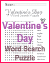 Valentine's Day Word Search Puzzle Valentine's Day Word Search Puzzle