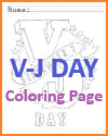 V-J Day Free Printable Coloring Sheet for Kids V-J Day Free Printable Coloring Sheet for Kids