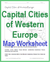 Western European Capital Cities Map Worksheet Western European Capital Cities Map Worksheet