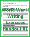 World War II Writing Exercises Handout #1 World War II Writing Exercises Handout #1