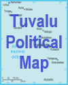 Tuvalu Political Map Tuvalu Political Map