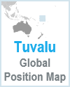 Tuvalu Global Position Map Tuvalu Global Position Map