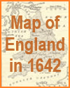 Map of England in 1642 Map of England in 1642