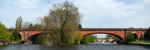 Maidenhead Railway Bridge in England