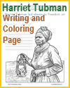 Harriet Tubman Coloring Page with Writing Practice Harriet Tubman Coloring Page with Writing Practice
