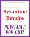 Byzantine Empire Multiple-Choice Quiz