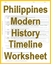 Philippines Modern History Timeline Worksheet