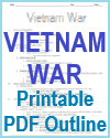 Vietnam War Outline Printable PDF