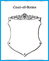 Coat of Arms Sheet #3 Coat-of-Arms Template Worksheet 3