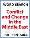Conflict in the Middle East Word Search Conflict in the Middle East Word Search