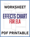 Effects Blank Chart Worksheet