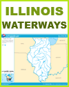 Map of Illinois Rivers and Lakes