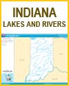 Map of Indiana Lakes and Rivers