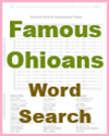 Famous Ohioans Word Search Puzzle