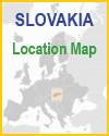 Slovakia Global Position Map