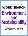 Environmental Sustainability Word Search Puzzle