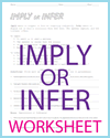 Imply Versus Infer Worksheet Imply Versus Infer Worksheet