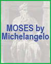 Moses statue by Michelangelo.