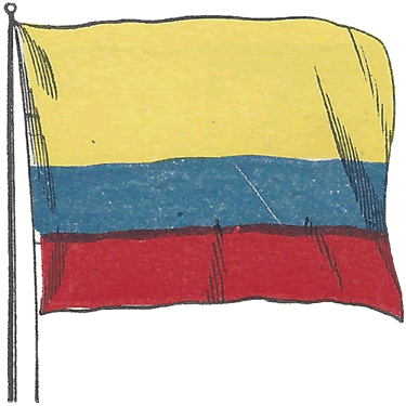 Ecuadorian Flag Circa 1900