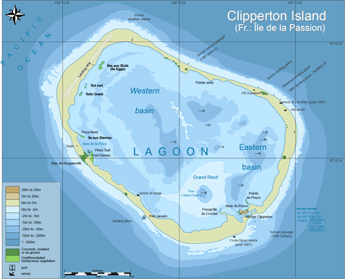Clipperton Island Map