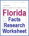 Florida Facts Research Worksheet
