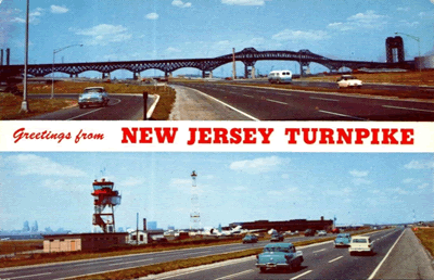 New Jersey Turnpike Vintage Postcard