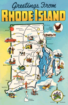 Rhode Island Vintage Postcard