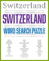 Switzerland Word Search Puzzle Switzerland Word Search Puzzle