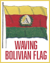 Waving Bolivian Flag