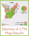 Presidential Election of 1796 Map Results