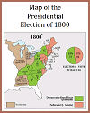Map of the Presidential Election of 1800