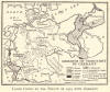 Map of lands ceded by the treaty of 1919 with Germany.  Cessions of territory by Germany: to France, Belgium, Poland, Czechoslovakia, Lithuania, Denmark; parts controlled by the League of Nations; as of 1922.