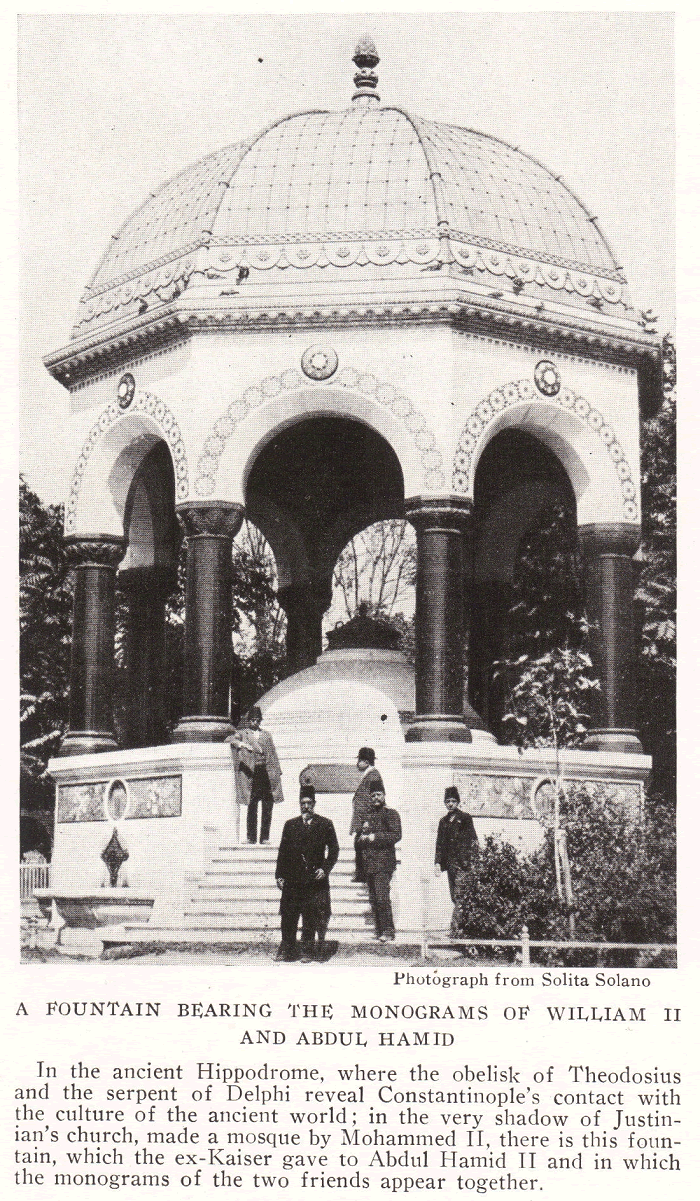 William II and Abdul Hamid Fountain, Turkey