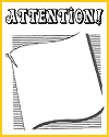 Attention Pin/Bulletin Board Printable Stationery Sheet
