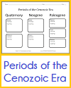 Cenozoic Era Blank Chart Worksheet