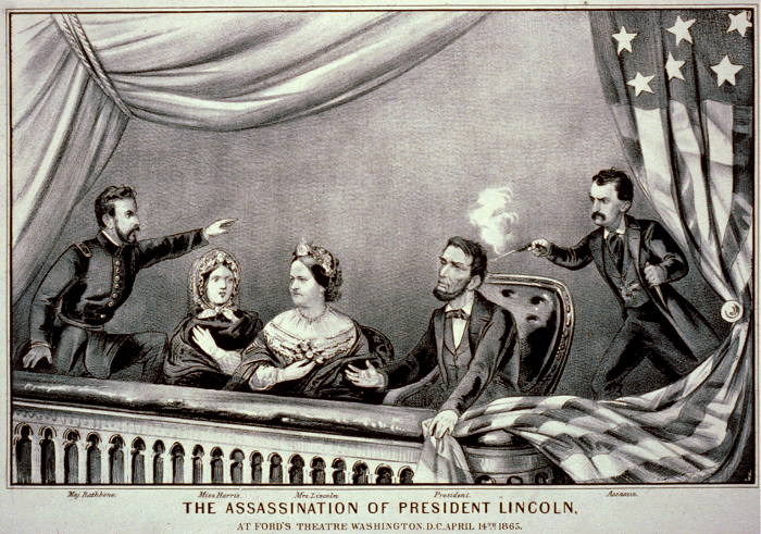 Currier and Ives Print of Abraham Lincoln's Assassination